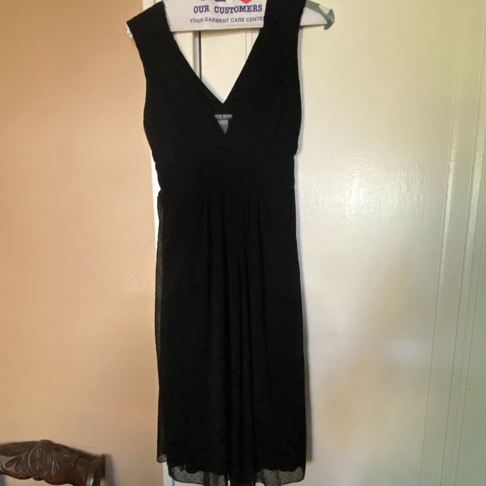 Black Bisou Bisou sleeveless empire waist dress size 10